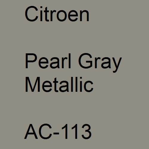 Citroen, Pearl Gray Metallic, AC-113.